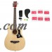Ktaxon DK-38C Basswood Acoustic Guitar + Bag + Straps + Picks + LCD Tuner + Pickguard + String Set   